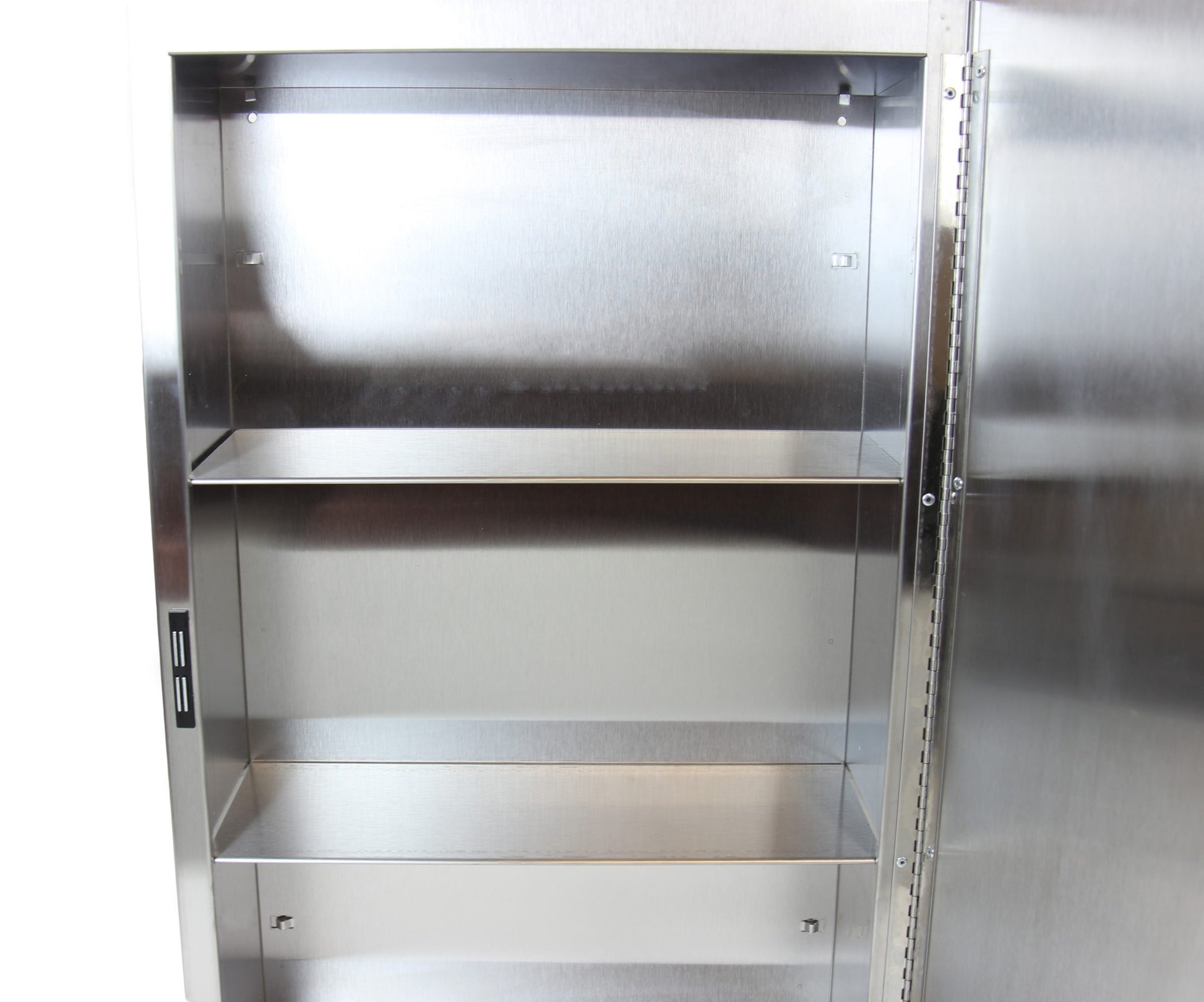 Frost Medecine Cabinet Stainless Steel open view