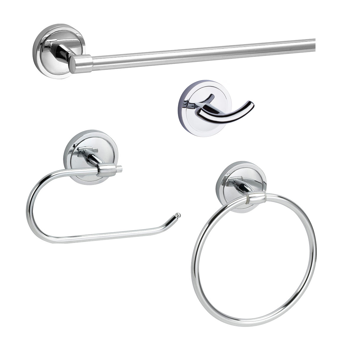 Taymor Yates Polished Chrome 4 Piece Bath Set